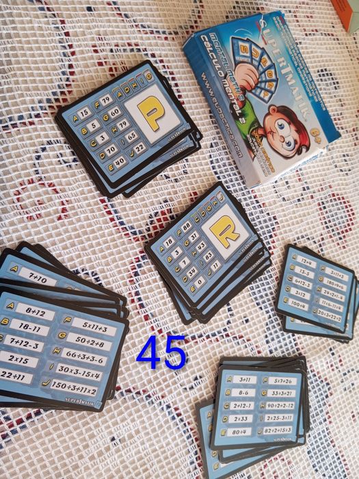 Jogos Didáticos SuperTmatik cartas Dislexia, Cálculo Mental e Sinónimos