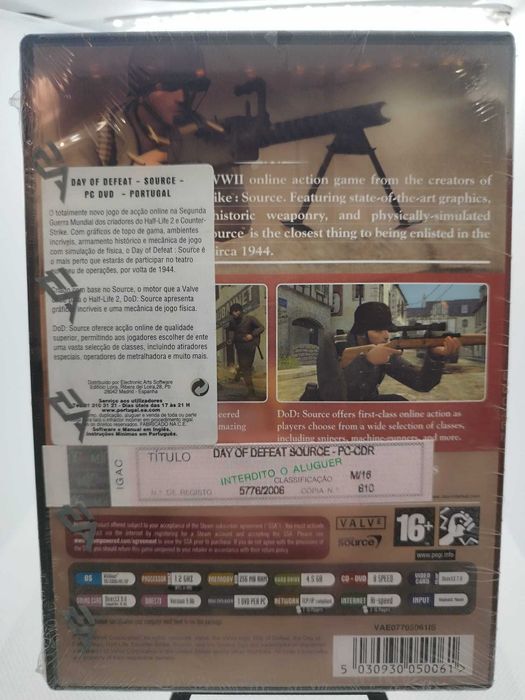 Day of Defeat PC Sealed shrink wrap tear Rare