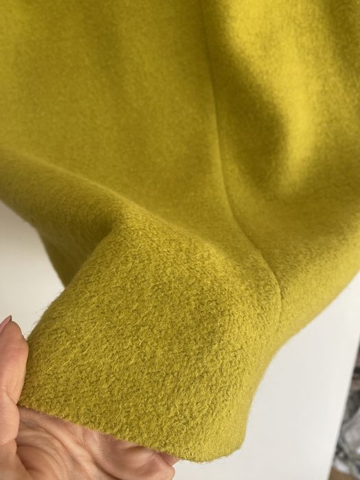 Limonkowy płaszcz XS