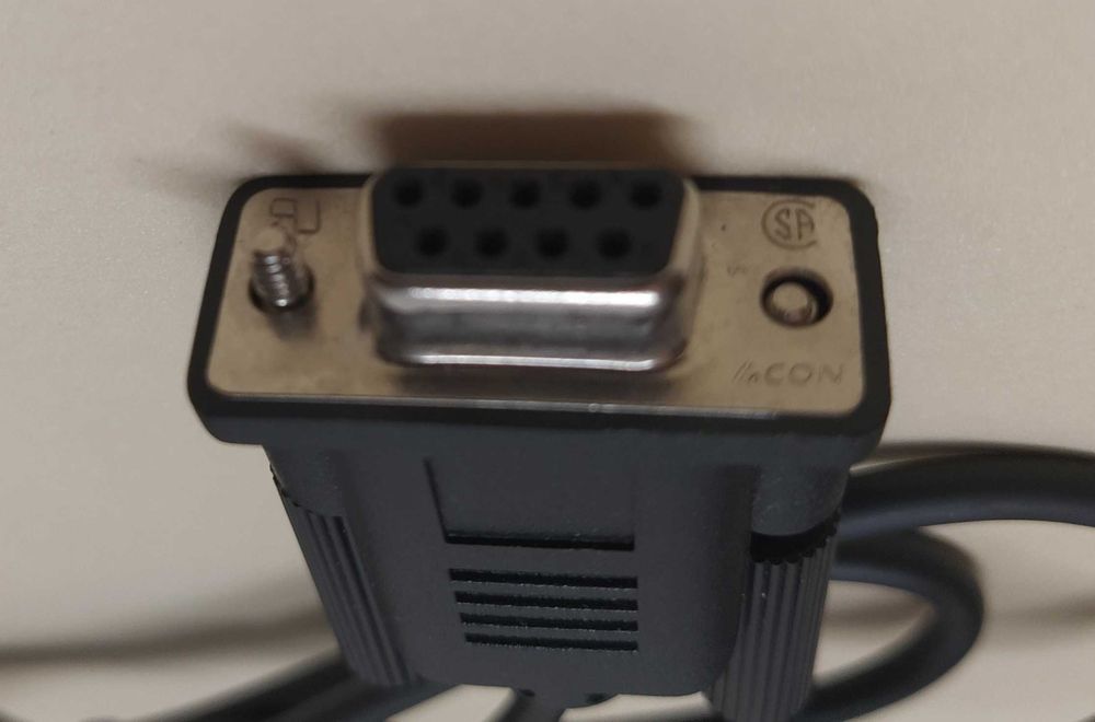 Cabo Adaptador Série RS232 DB9 Fêmea para Jack 2.5mm (Micro Jack)- Novo