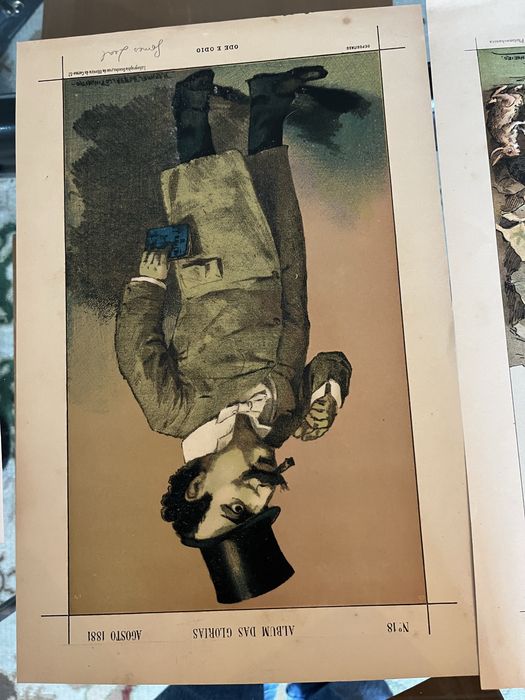 Rafael bordalo pinheiro: album das glorias litografias originais