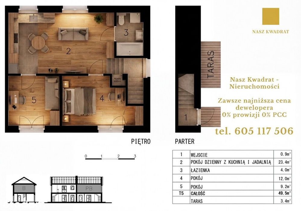 Nowy energooszczędny apartament z ogrodem. 0% pro.
