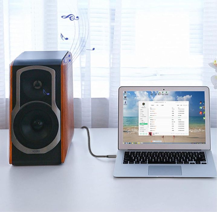 2 cabos de audio de uma via