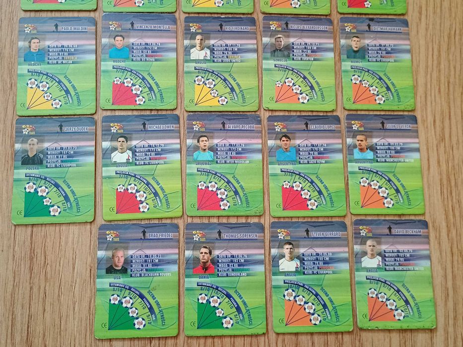 Karty Lay's Goool Club 2002 z piłkarzami 3D