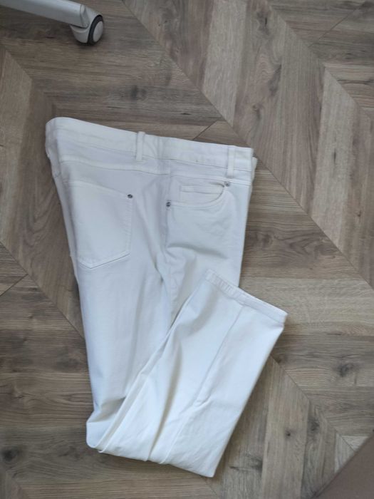 Canda spodnie damskie 3XL zgrabne uciagliwe białe 46 pas102