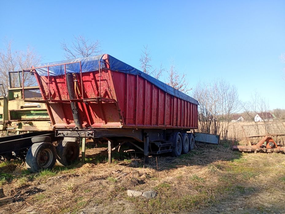 Naczepa wywrotka Janmil 40m³ wózek dolly patelnia łódka