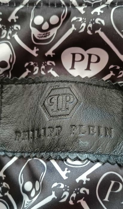 Kurtka  Philipp Plein skóra naturalna bardzo  duża rozm  3 x XL