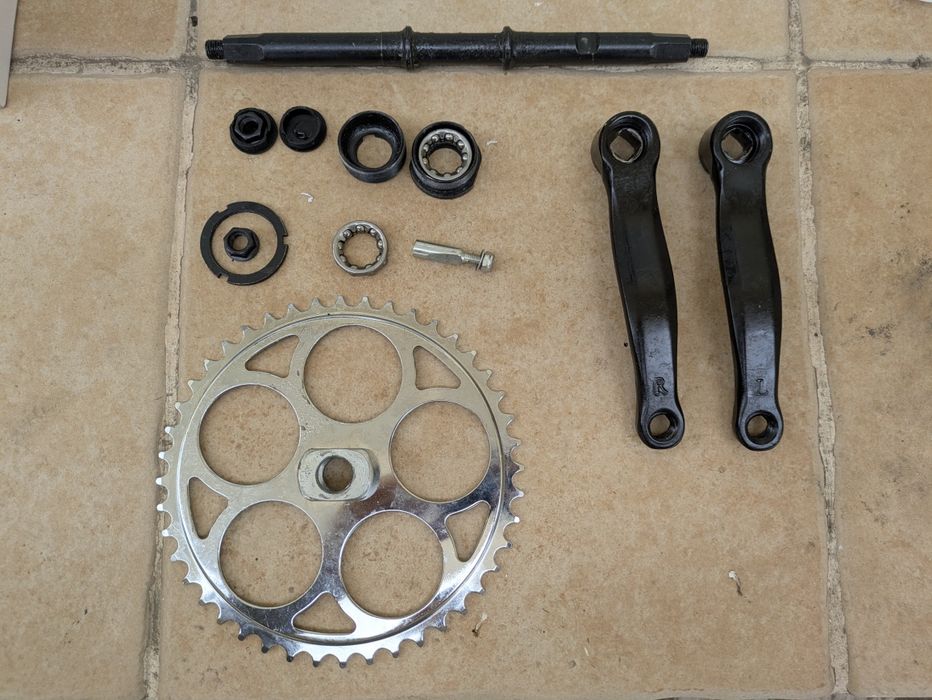 Pedaleira alargada com rolamentos para Bina / Bicicleta a motor