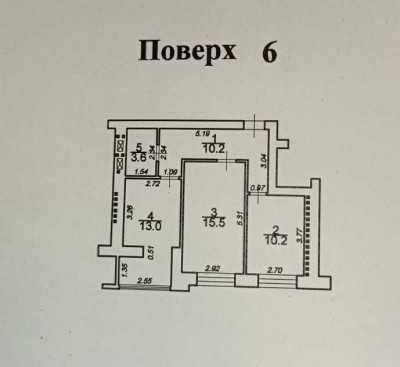 2-комнатная квартира по адресу (площадь 52,5 м²) - Atlanta.ua - фото 2