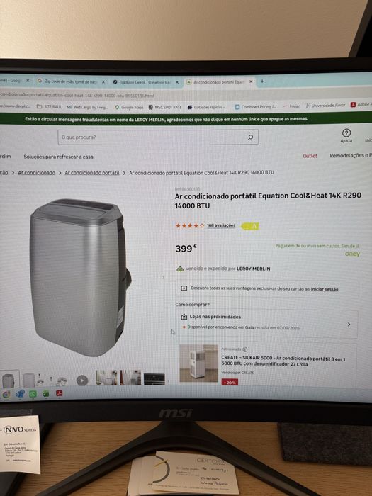 Ar condicionado portatil