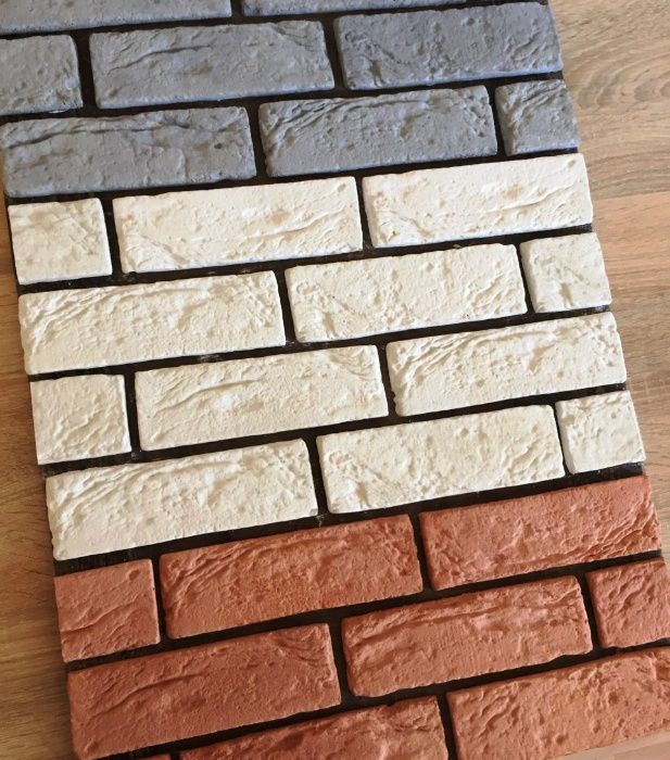 Гіпсова плитка,декоративный гипсовый кирпич , плитка під цеглу скала