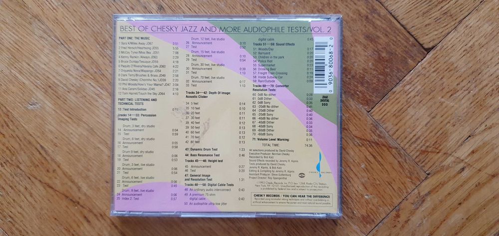 Płyta CD Audiofilska Chesky Jazz