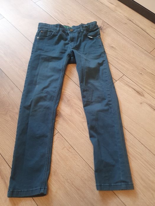 Spodnie jeans ciemnazielen