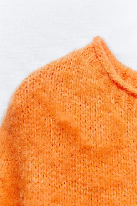 Camisola de malha com efeito escovado L - Nova