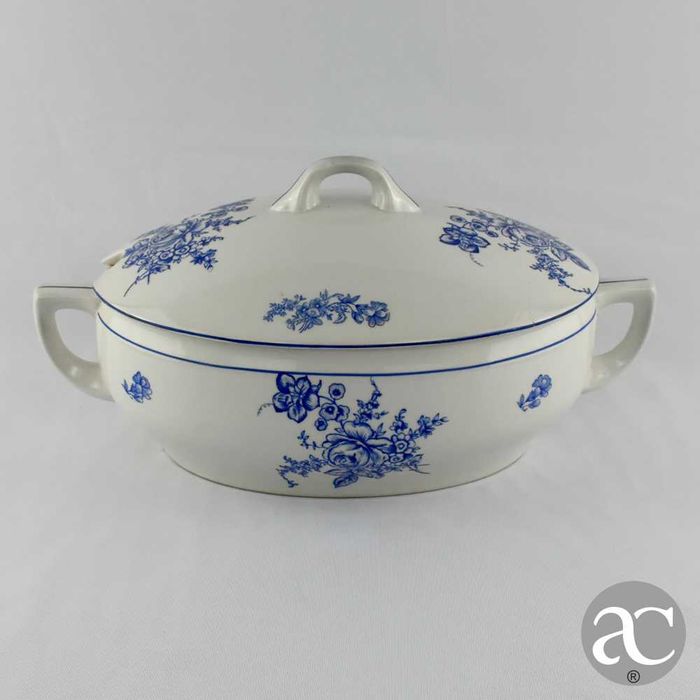 Conjunto de 2 Terrinas Empreza Eletro Cerâmica V. N. Gaia