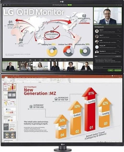 Монітор LG 27QP88DP-BS+ Монітор LG 27QP88DP-BS+ стійка-кріплення