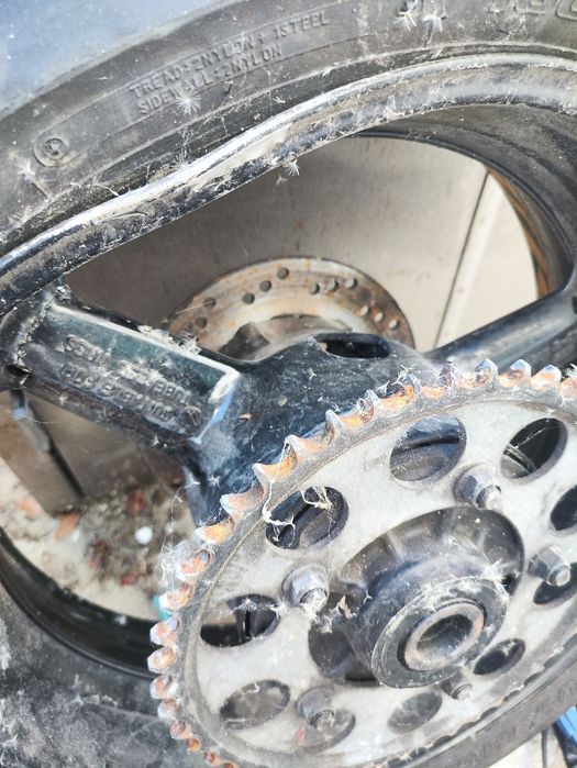Roda traseira com disco e cremalheira yamaha yzf r6