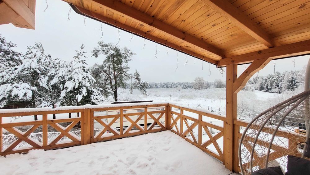 Domek JACUZZI Mazury nad jeziorem ferie wakacje weekend Majówka wolne