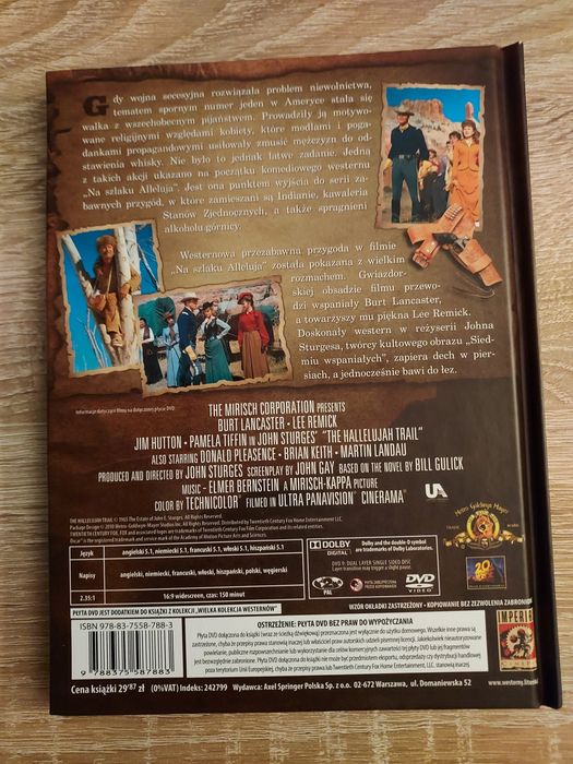 Na Szlaku Alleluja- Burt Lancaster- Film Dvd Polskie Napisy Unikat