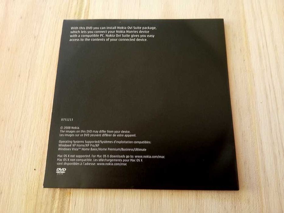 DVD Nokia OVI Suite