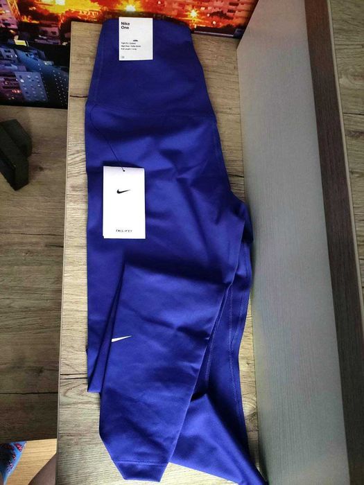 Nike Blue Dri FIT One High Rise Leggings — нові оригінальні легінси XS