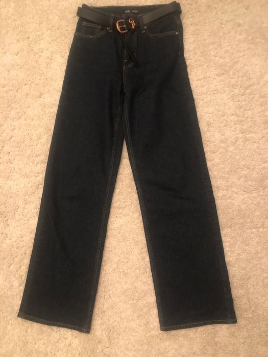 Джинси темно-сині wide leg 2025 Турция S & джинсы