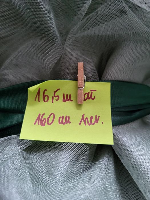 Tiul zielony szałwiowy dekoracja stół wesele ślub impreza