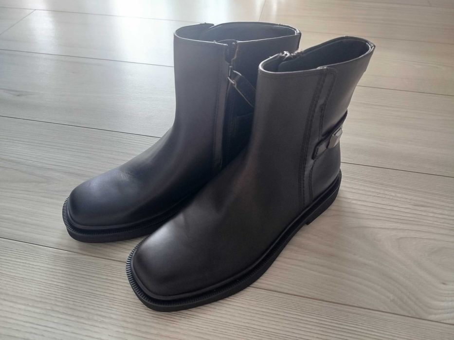Buty botki damskie skórzane brązowe nowe FrancoSarto, rozmiar 7,5