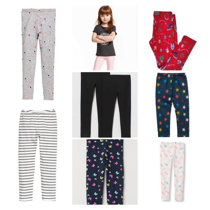 Пакет: теплі лосіни6-7, лосіни H&M Childrens Place 4-8р. шорти 5-6р.