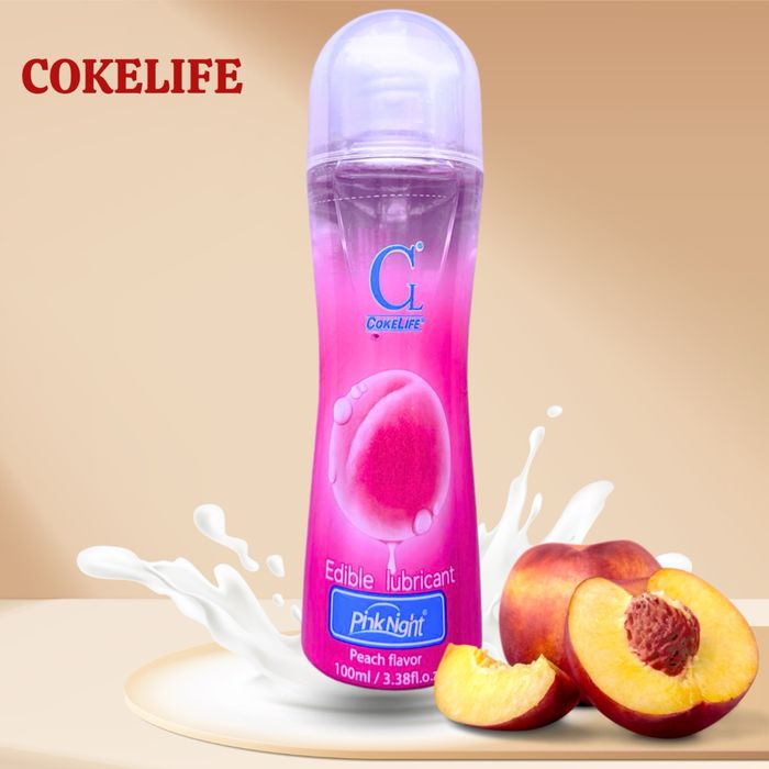 Змазка для мiнetу істівна смак персик Cokelife 100ml