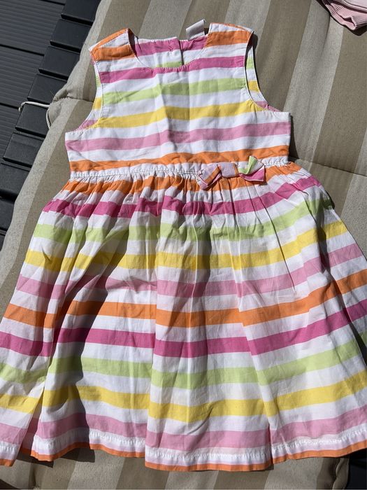 Kolorowa Wakacyjna sukienka w paski sukienka na Roczek