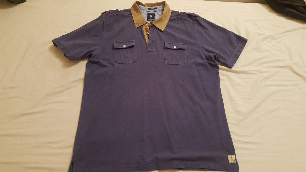 Koszulka polo Pierre Cardin niebieska