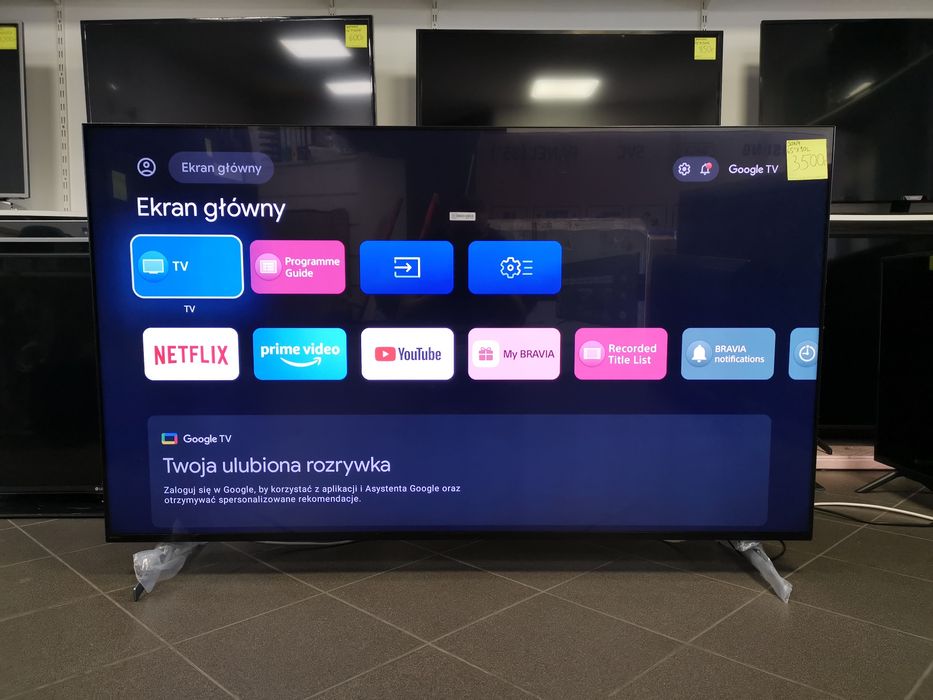 Nowy Sony 65 cali 4K UHD 120Hz hdr Smart WiFi DVB-T2 65X90L gw12m tele