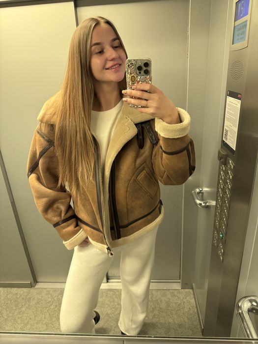 Продам теплу дублянку коричневу