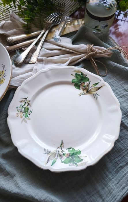 Блюдо большое соусник фарфор фаянс Кузнецов антиквариат посуда подарок