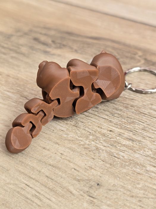 Breloczek Mała Wydra 3d - Brelok Druk3d fidget Keychain mixGadzet