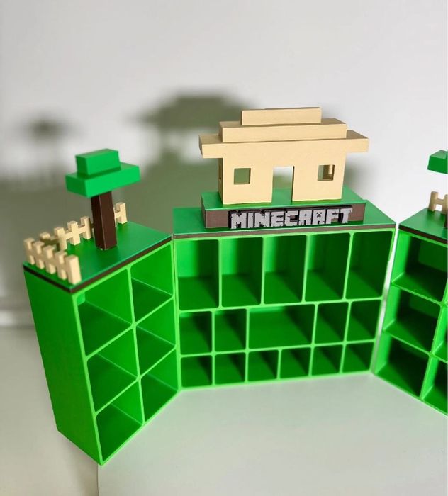 Стенд Minecraft ‼️Поличка для фігурок Kinder Майнкрафт Кіндер