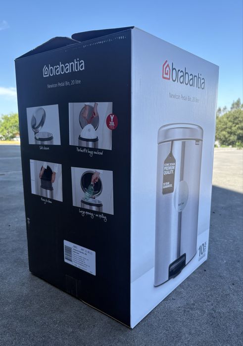 Caixote do lixo - Brabantia 20L - Cor Matt Steel