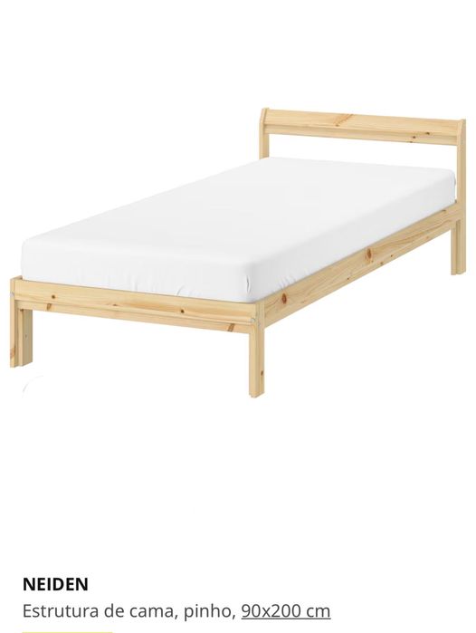 Cama Neiden / colchão Vesteröy 90x200cm