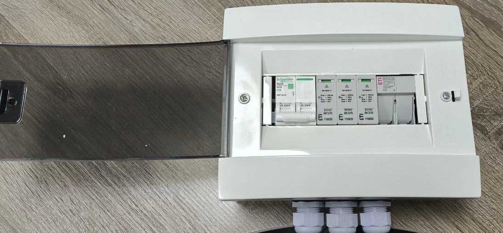 Щиток для захисту сонячних панелей ETI(блискавкозахист pv, перенапруг,