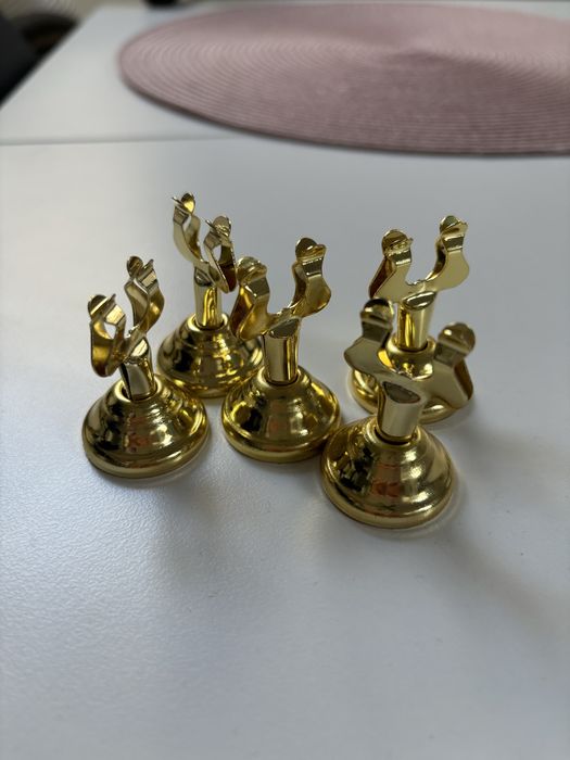 Stojak na numerki stołów złote stojaczki 5 sztuk