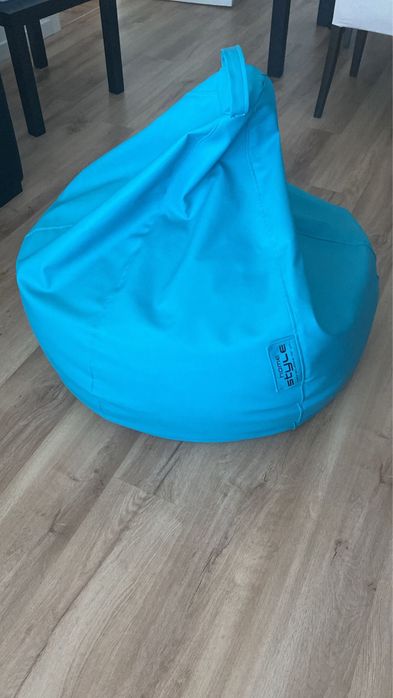 Puff pêra azul turqueza 110cm