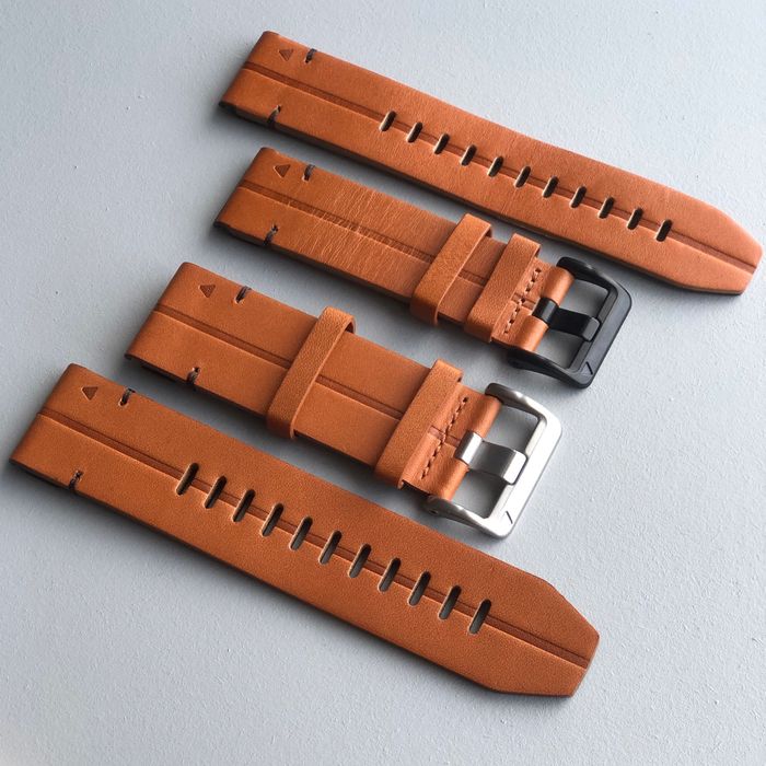 Шкіряний ремінець quick fit 22/26 мм для Garmin Fenix … моделі Гармін