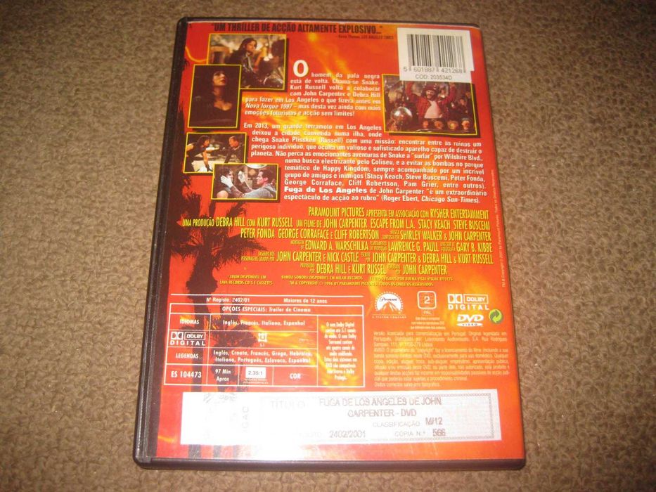 DVD "Escape from L.A." starring Kurt Russell / Rare!64398436567297121