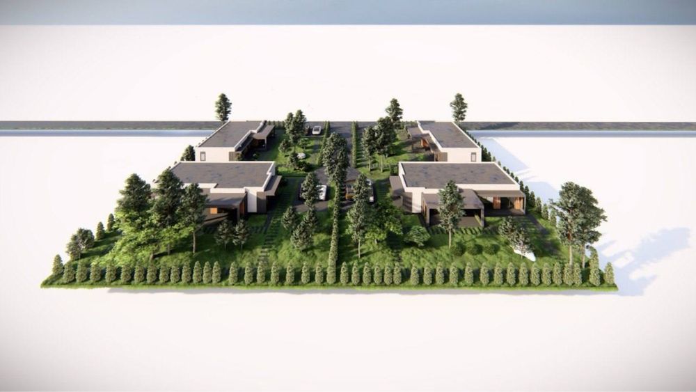 Будинок у КМ «Золоче», сучасний із плоским дахом, с. Вишеньки, 2025 р