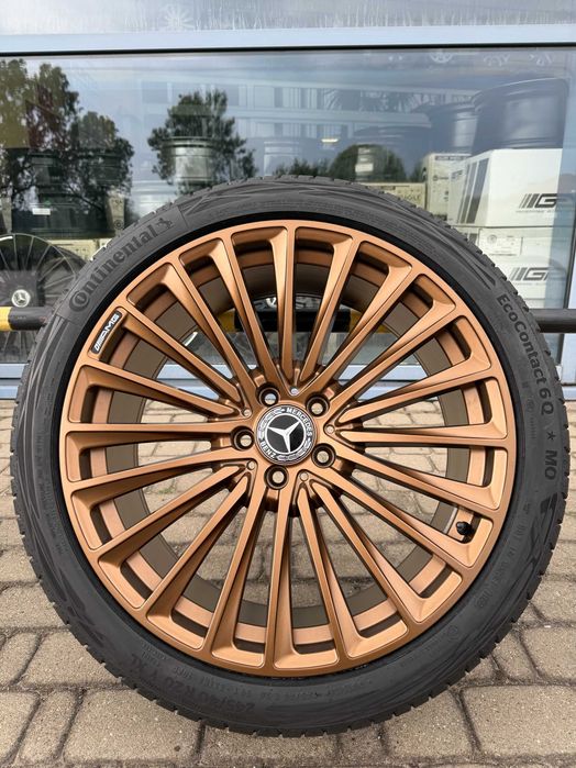 Nowe koła Mercedes 19 cali klasa E 214 S 222 złote brązowe