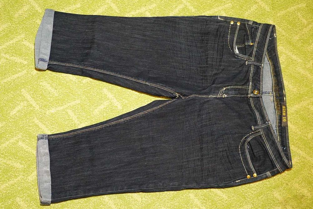 женские бриджи  темно синий размер 16