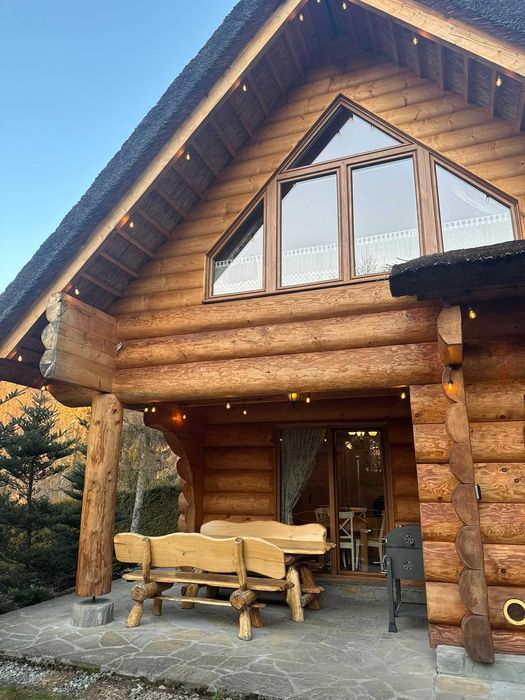 Dom z bali w pięknej okolicy | Sauna i jacuzzi, Quady