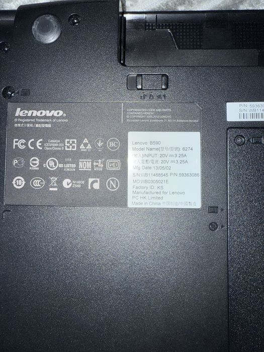 Ноутбук Lenovo b590