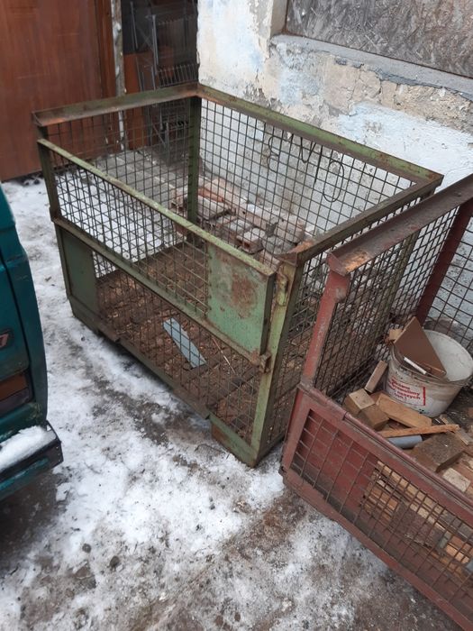 Skrzyniopalety metalowe, kosze na drewno